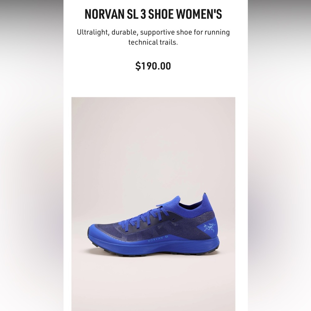 Arcteryx Norvan SL 3